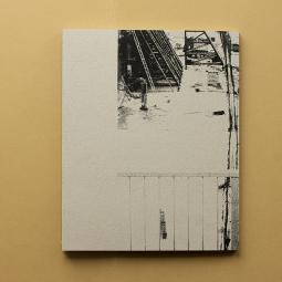 Cover: Siebdruck eines Baustellen-Motivs auf Graukarton