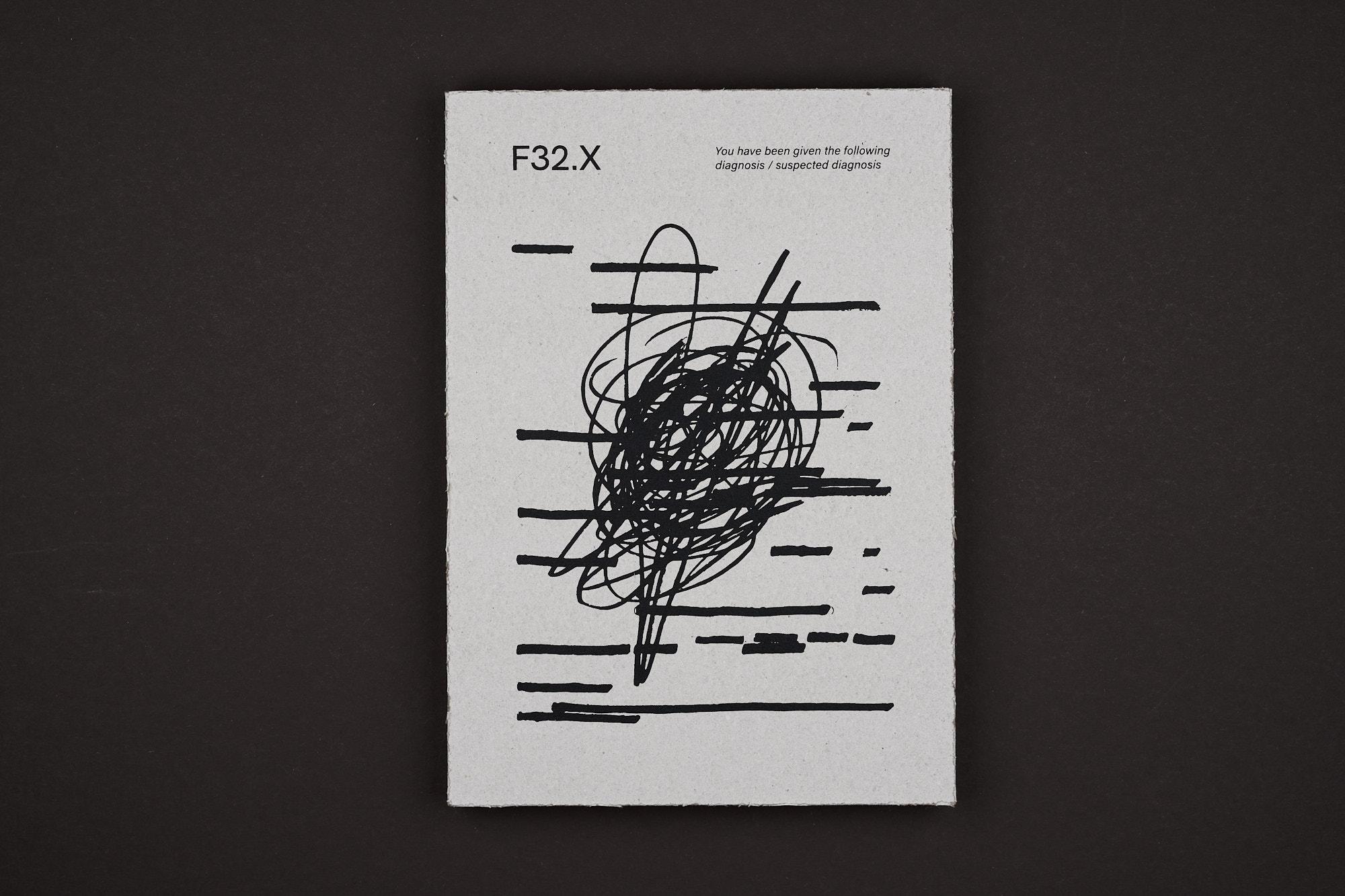 Cover of the book F32.X on dark background