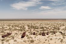  In Desert of Aral Sea